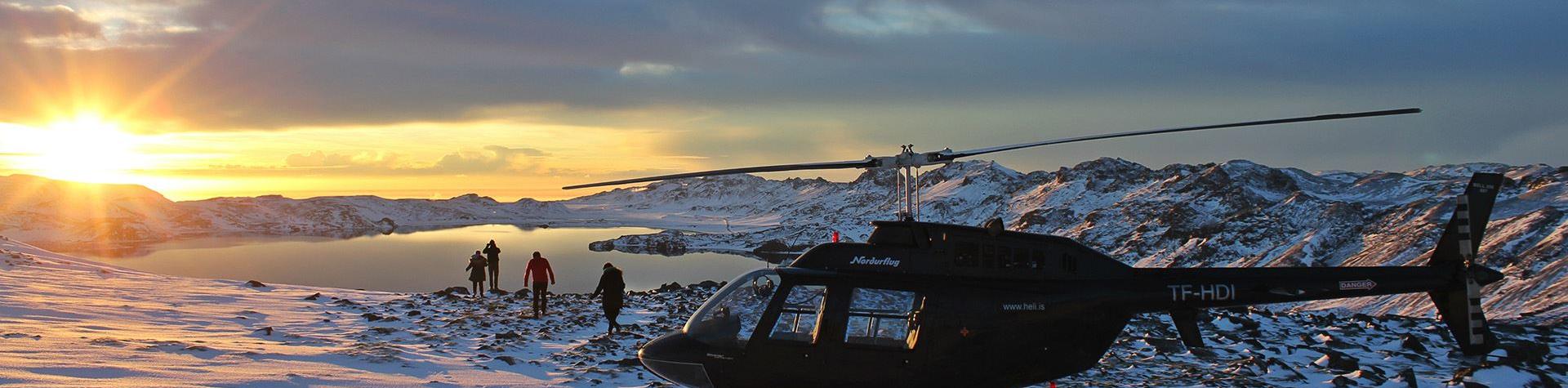 Helikoptertur over Reykjavik
