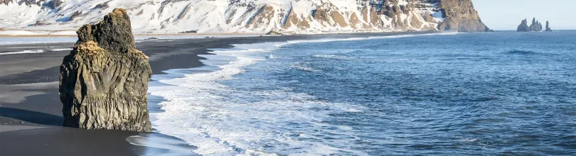 lavastrand, sydkusten, reynisfjara, island
